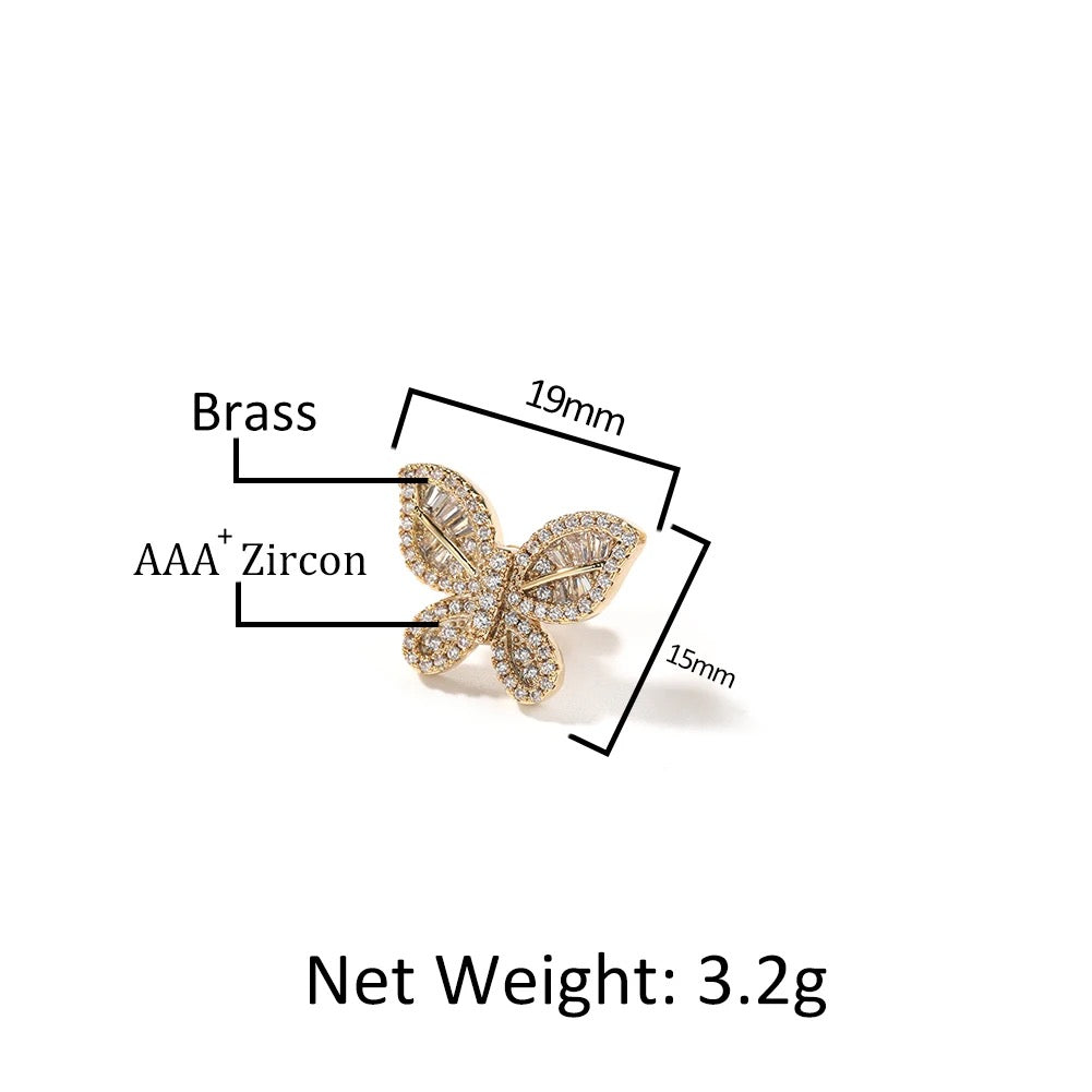 Butterfly Bling Energy Stud Earrings