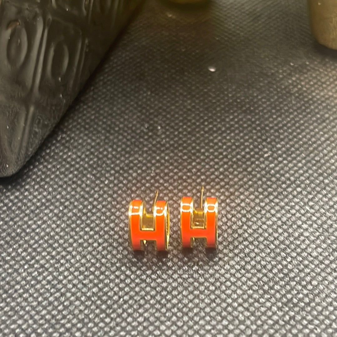 H is for Hot Stud Earrings