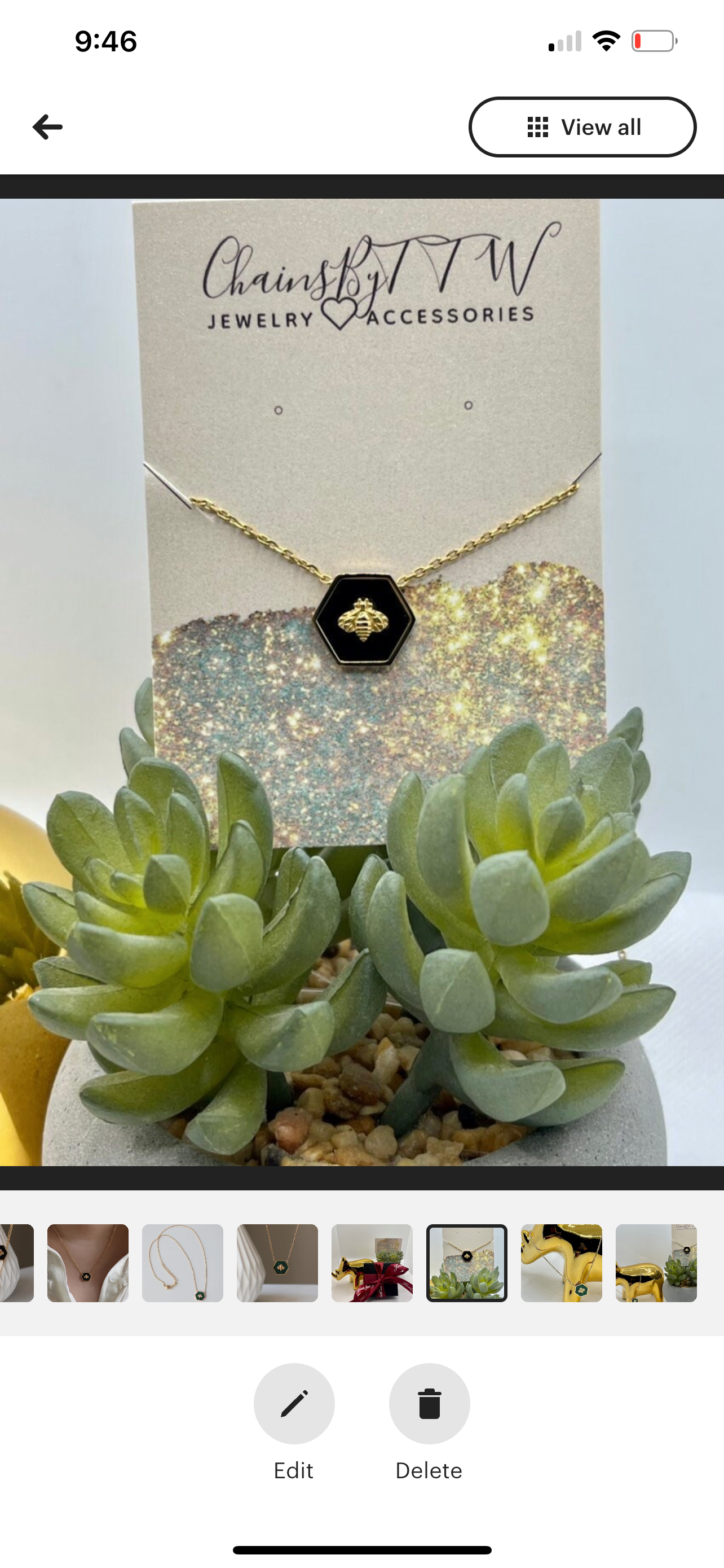 Royal Bee Gold Necklace