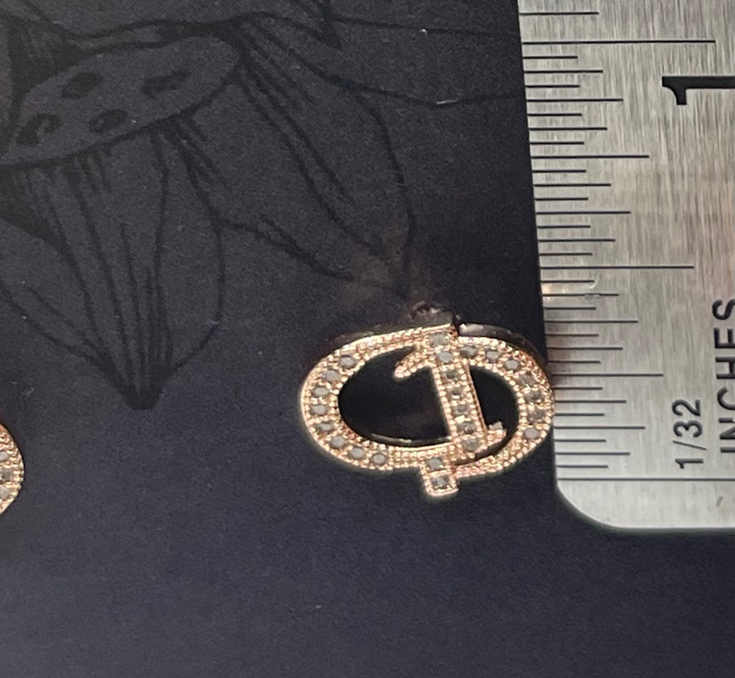 Cease and Desist Rhinestone Earrings