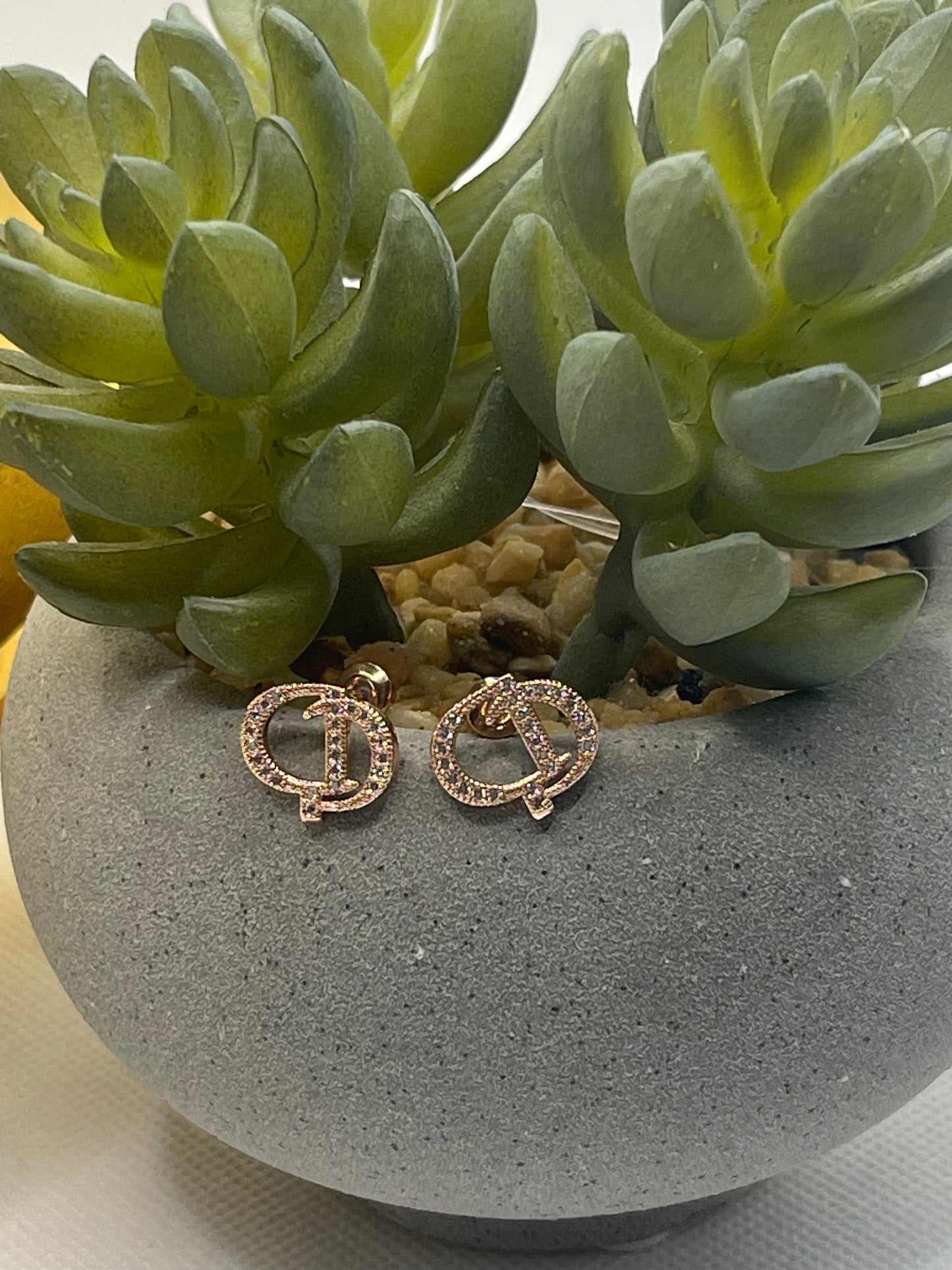 Cease and Desist Rhinestone Earrings