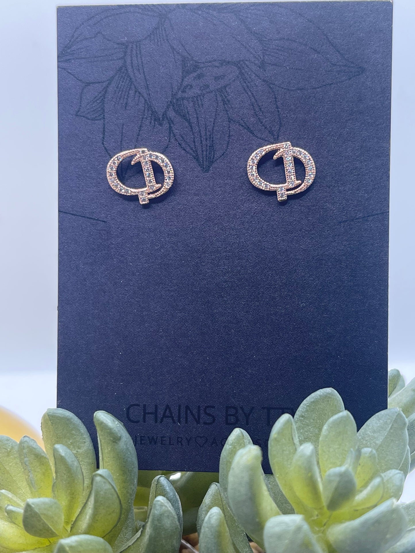 Cease and Desist Rhinestone Earrings