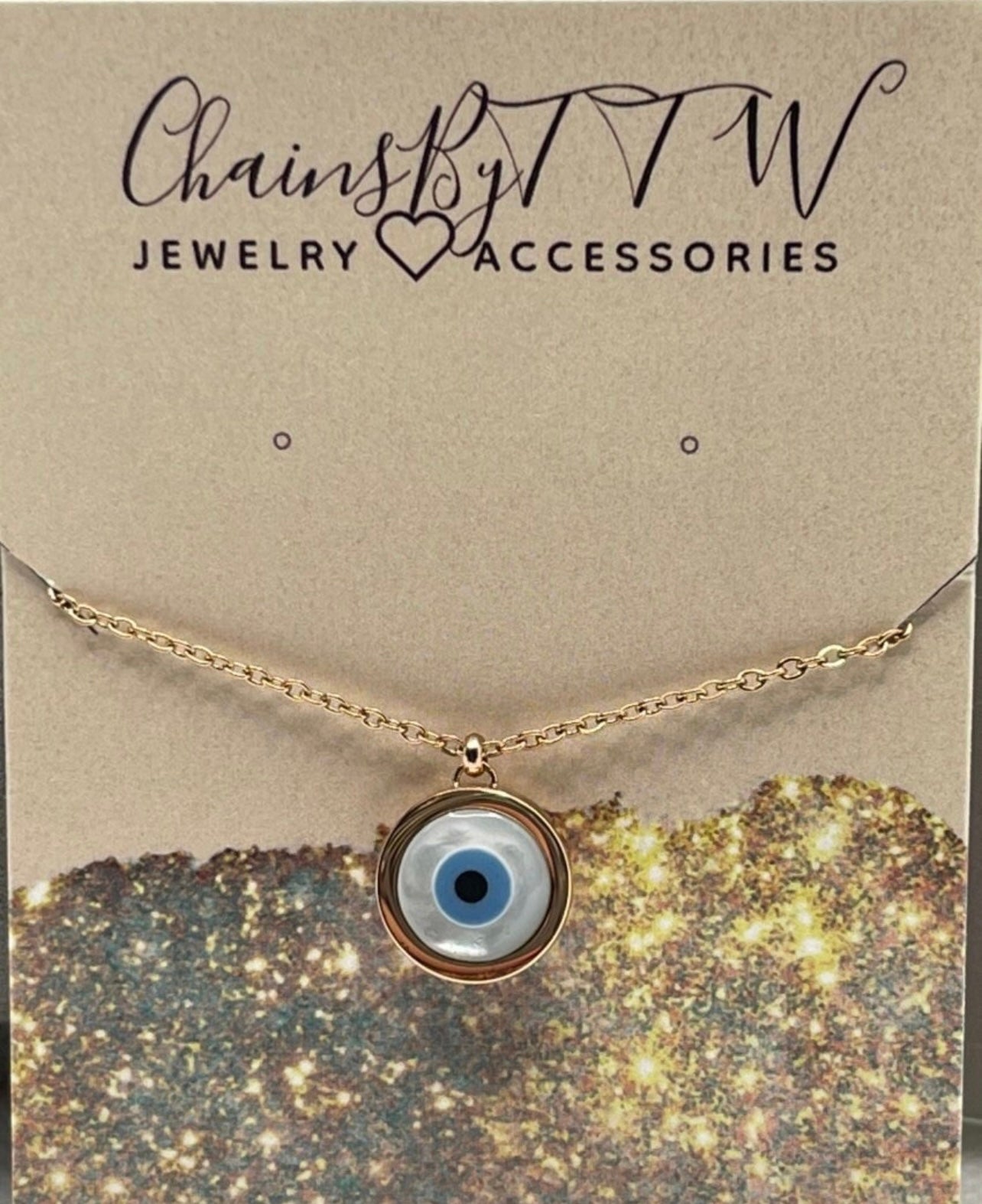 Big Blue Evil Eye Necklace