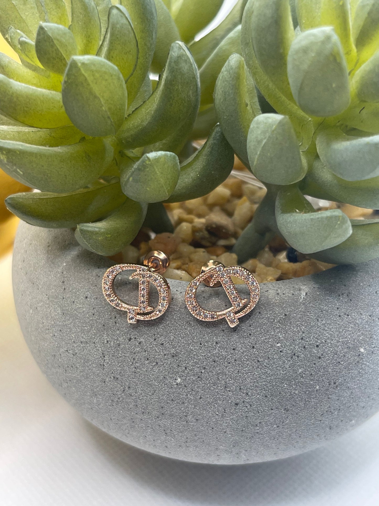 Cease and Desist Rhinestone Earrings