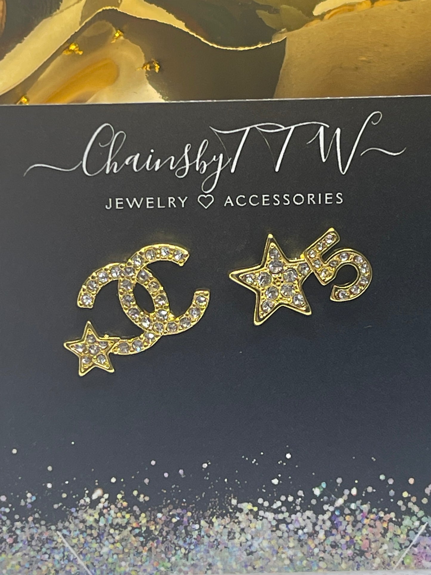 Rhinestone Large C and Star