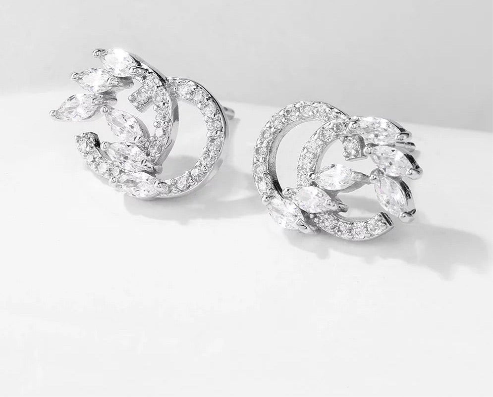 Flare Rhinestone Chrissy Earrings