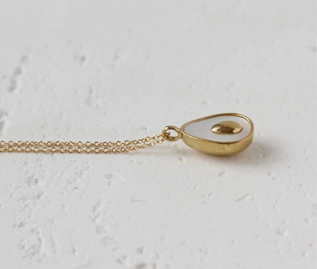 Gold Avocado Necklace