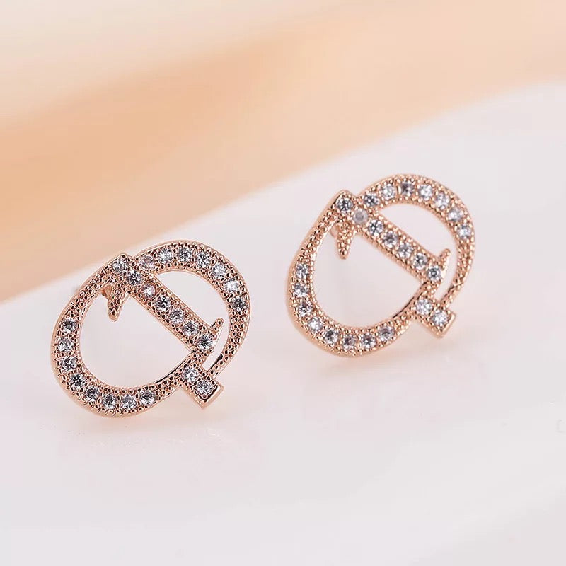Cease and Desist Rhinestone Earrings