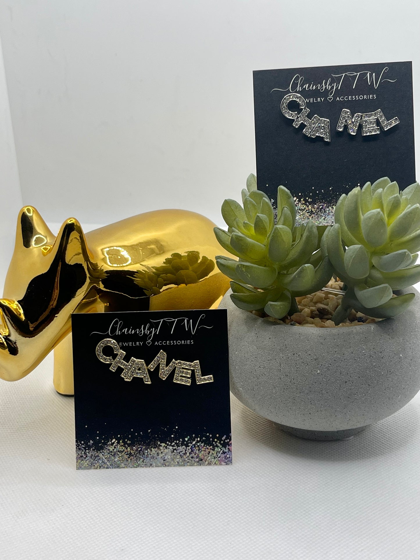 Nelly Phrase Stud Earrings