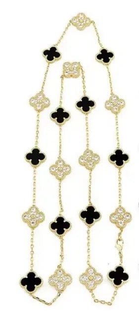 Long Clover Necklace Necklace