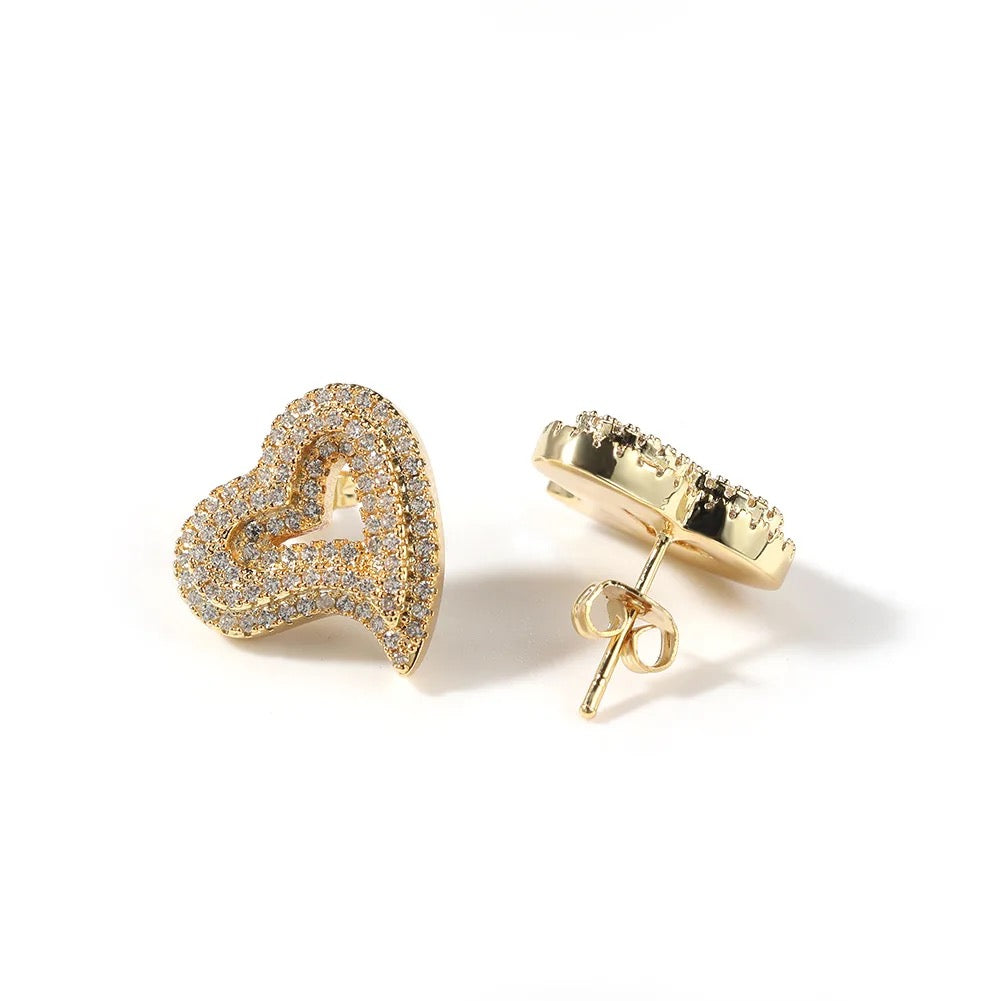 Hole in My Heart Stud Earrings
