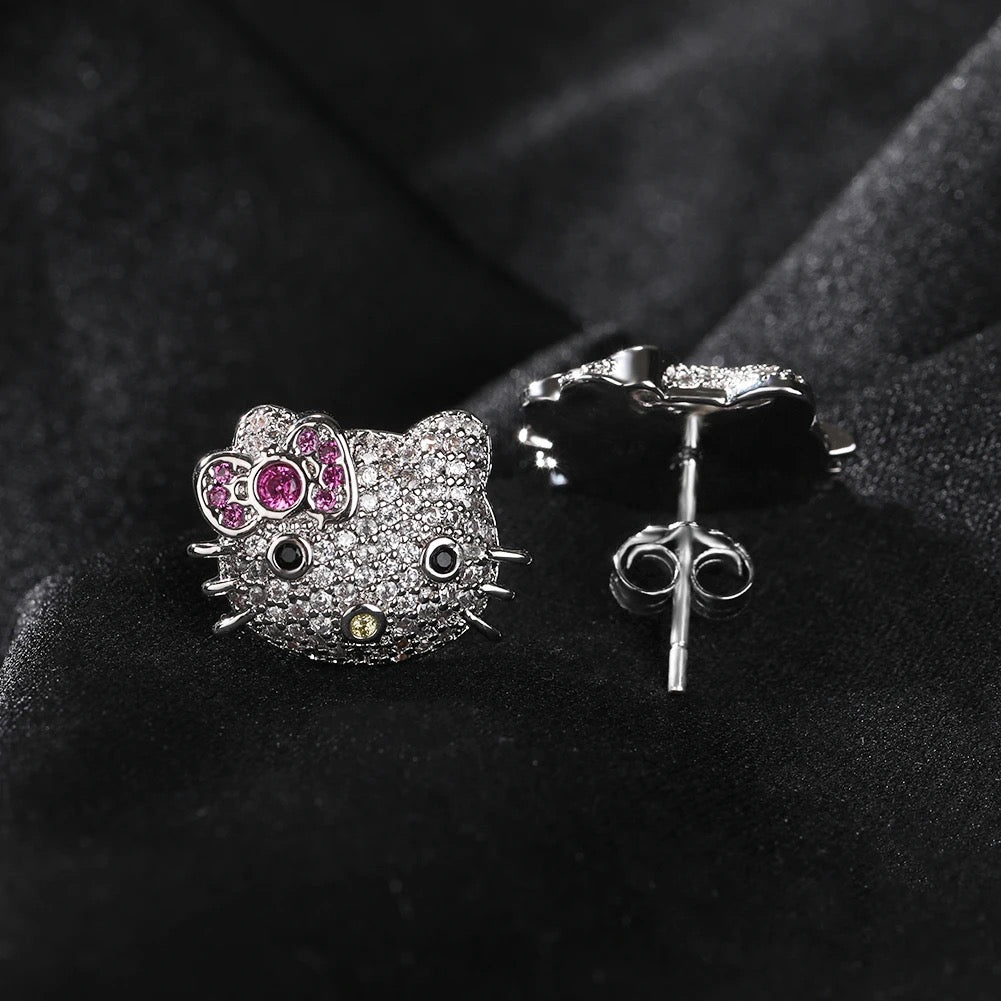 Hola Kitty Stud Earrings