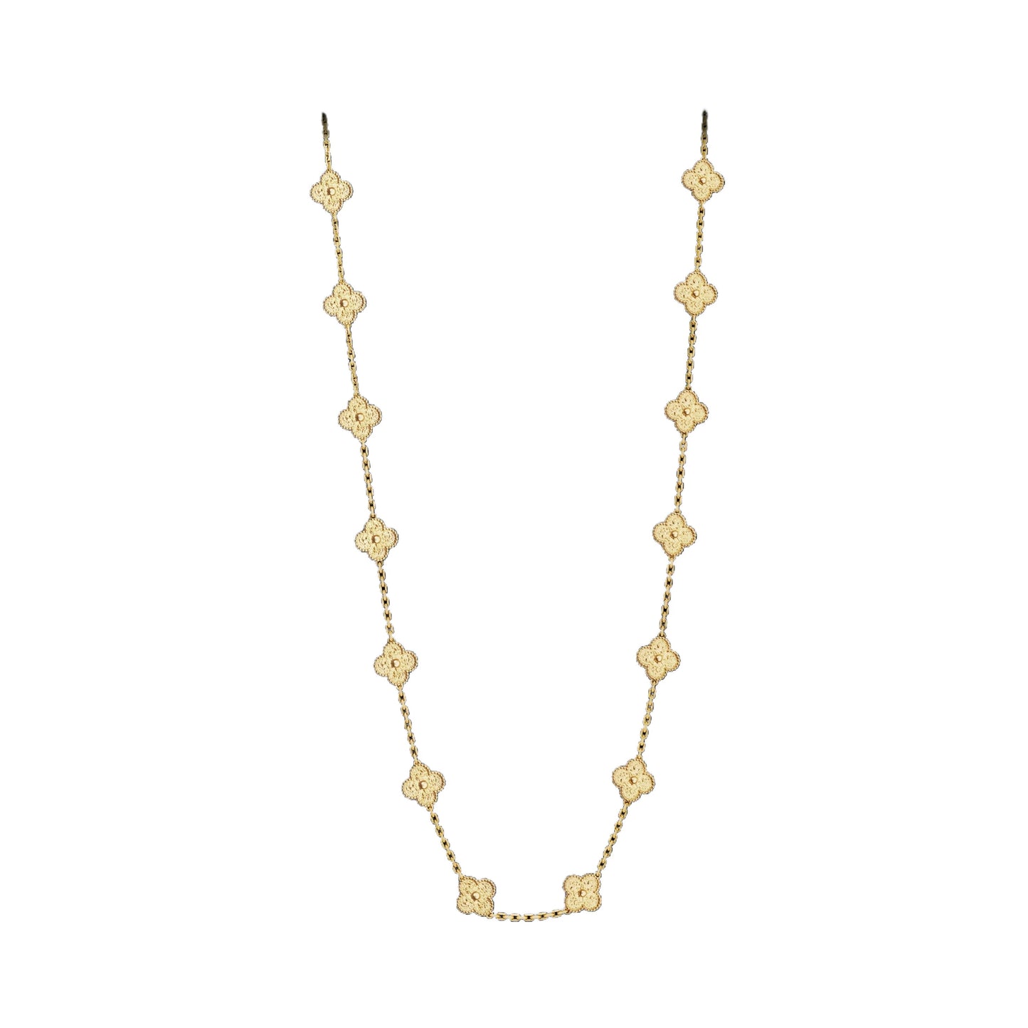Long Clover Necklace Necklace