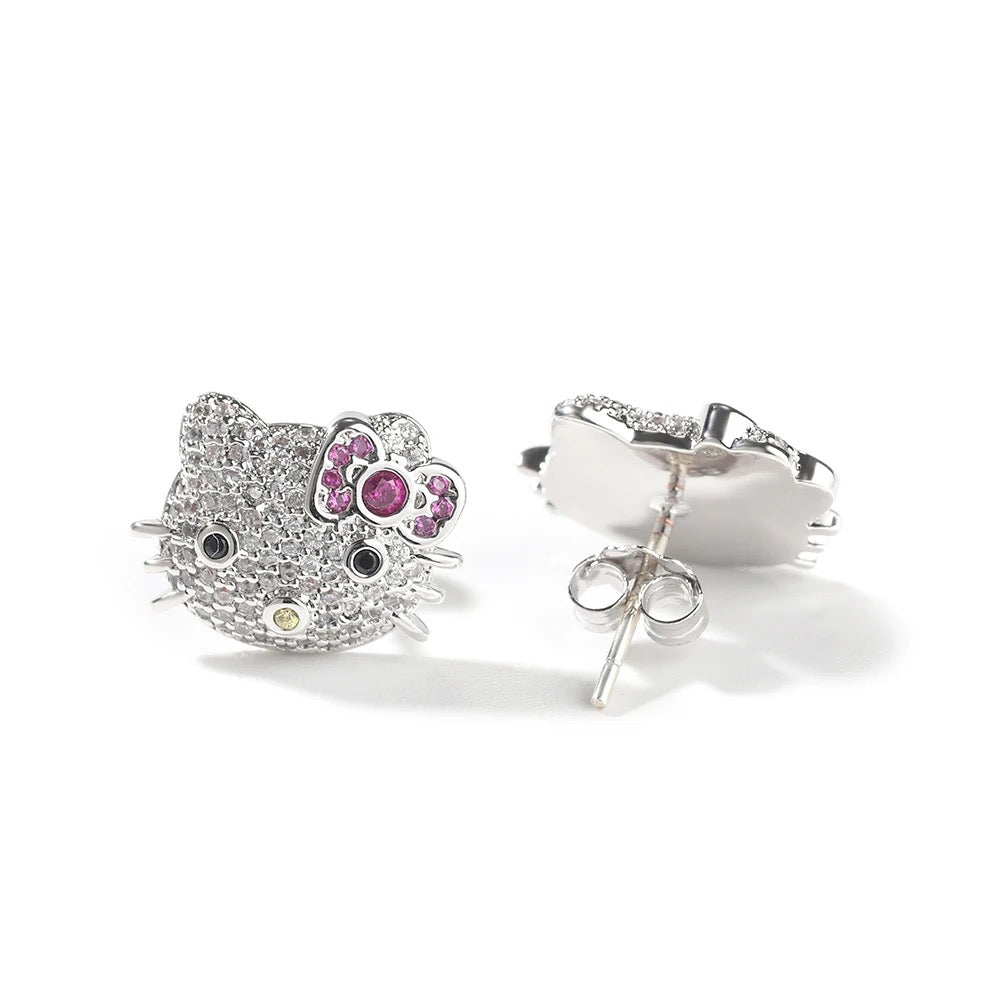 Hola Kitty Stud Earrings