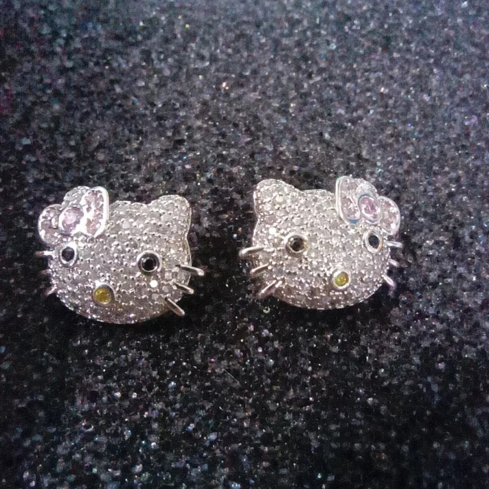 Hola Kitty Stud Earrings