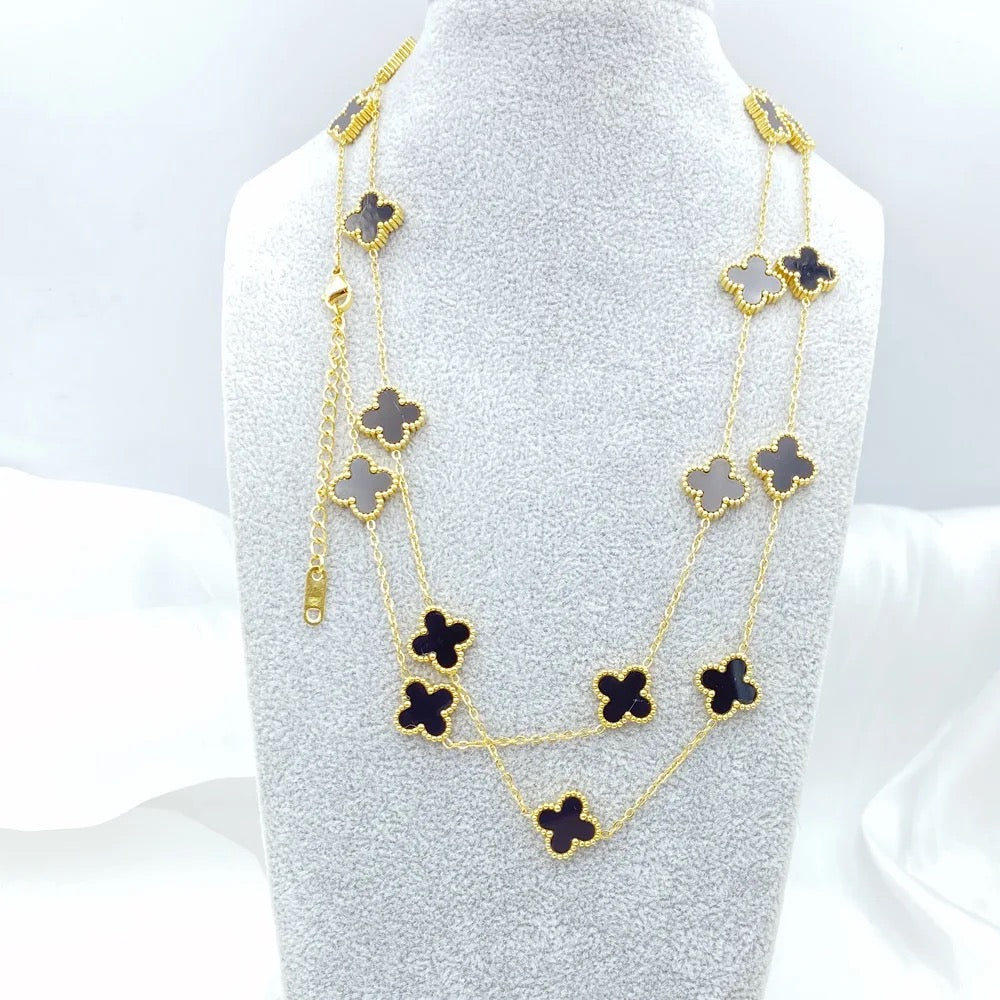 Long Clover Necklace Necklace