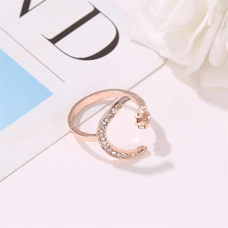 Moon Stars Dream Ring (Adjustable)