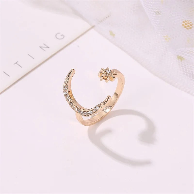 Moon Stars Dream Ring (Adjustable)