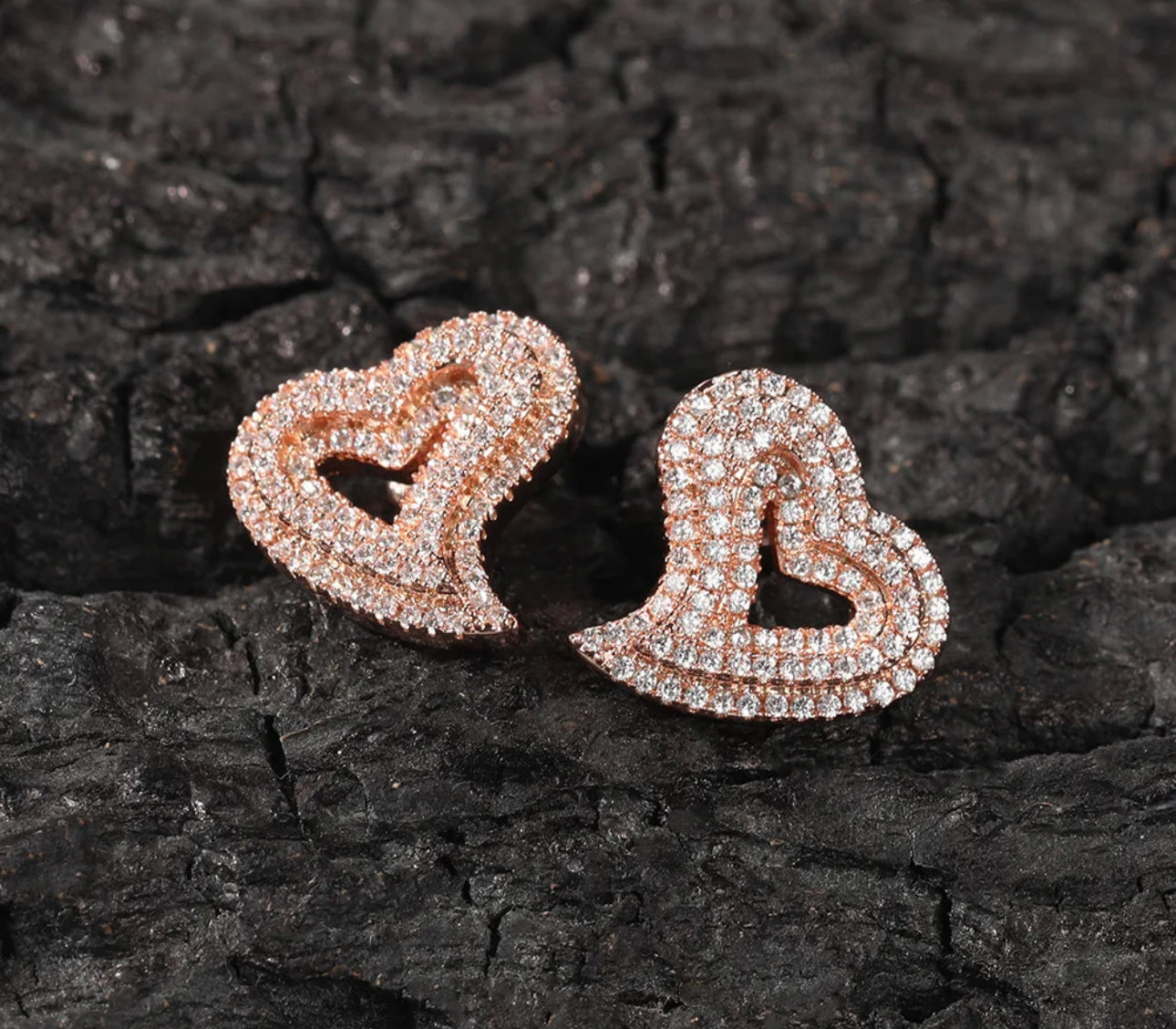 Hole in My Heart Stud Earrings