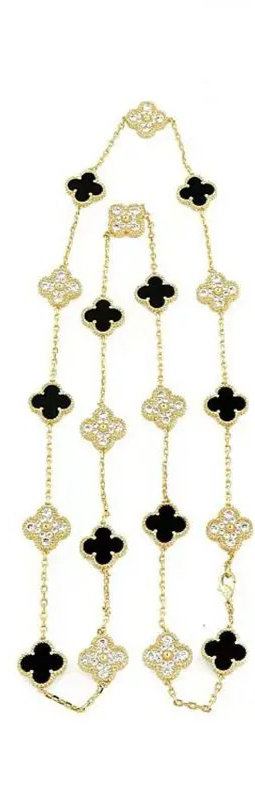 Long Clover Necklace Necklace