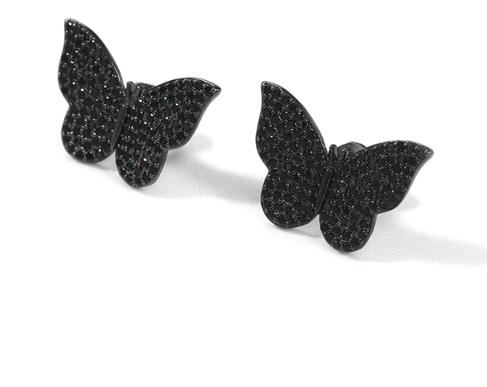 Matte Butterfly Stud Earrings