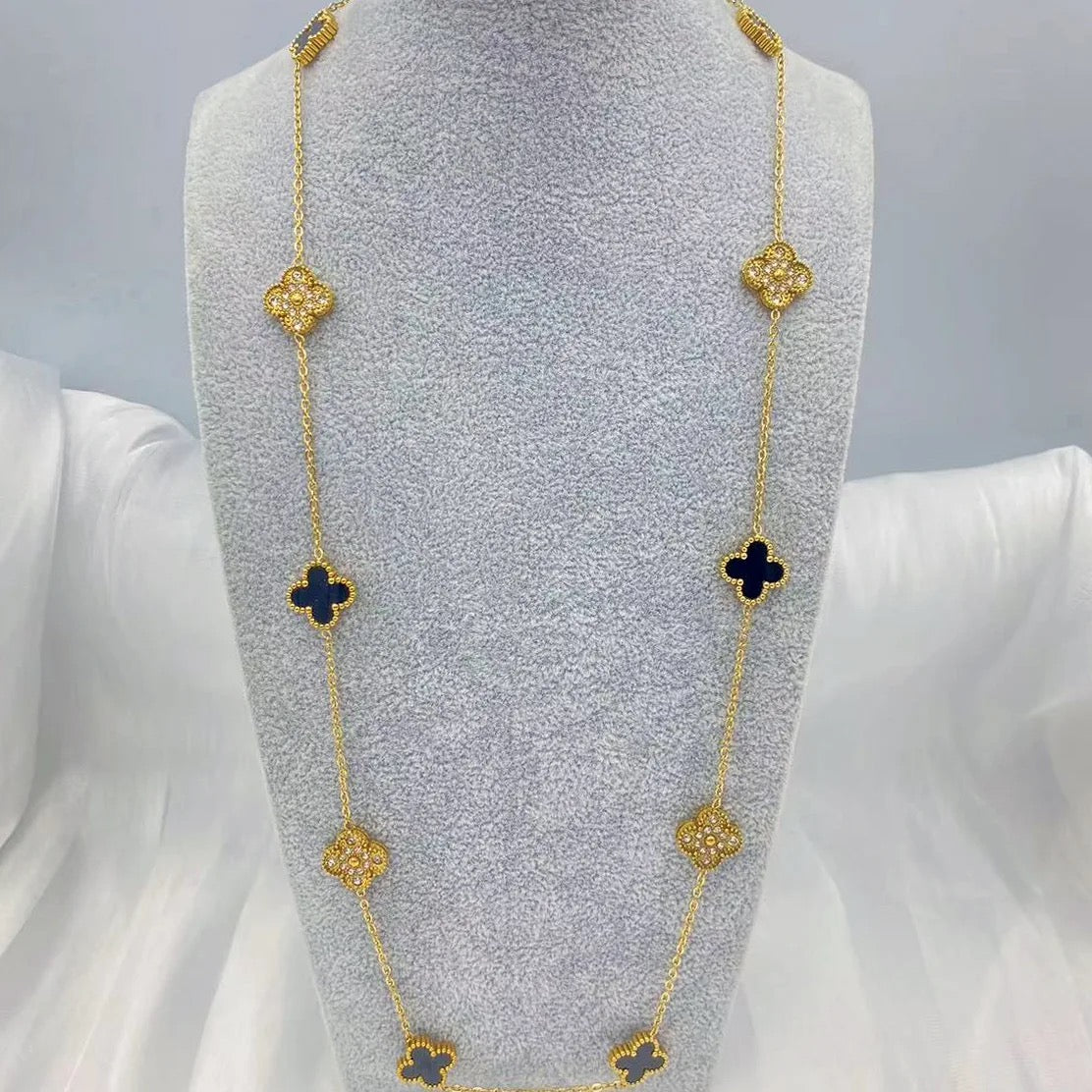Long Clover Necklace Necklace