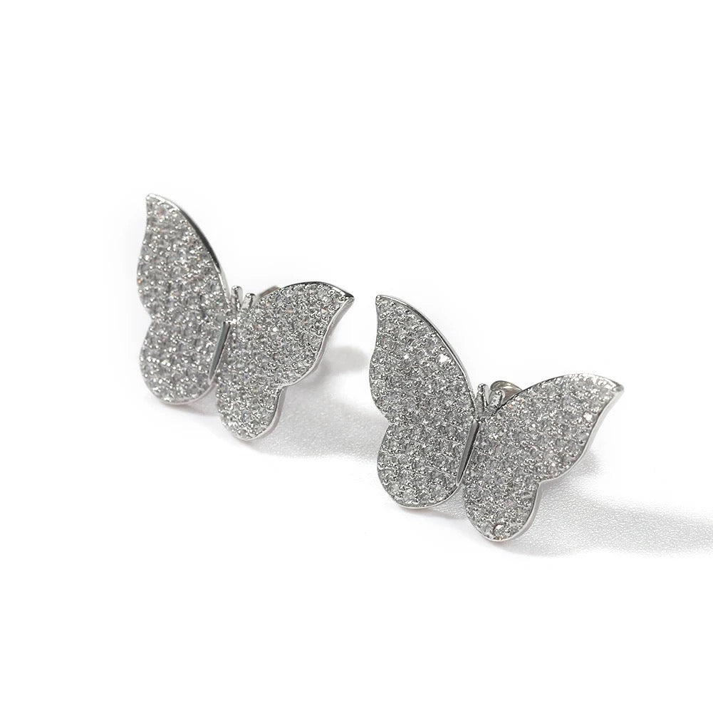 Matte Butterfly Stud Earrings