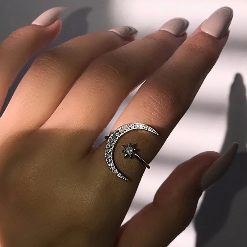 Moon Stars Dream Ring (Adjustable)