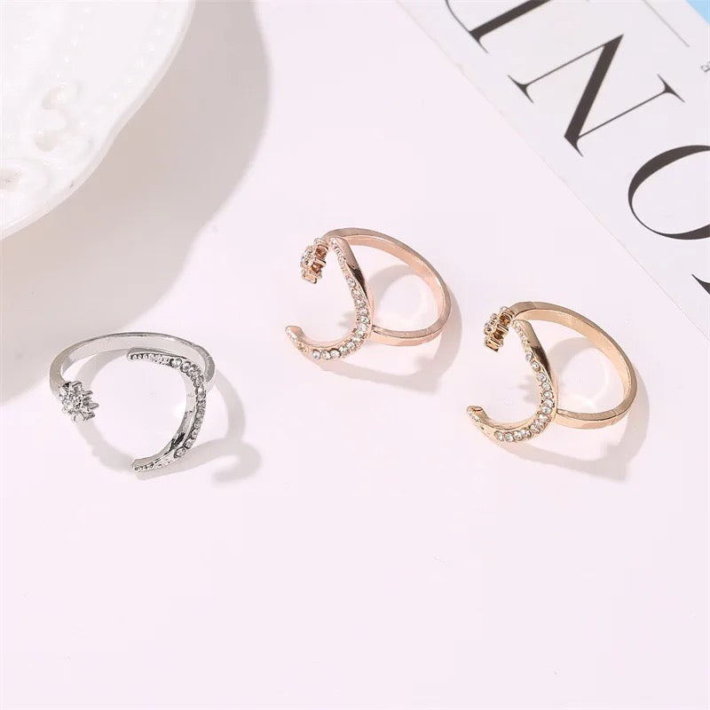 Moon Stars Dream Ring (Adjustable)