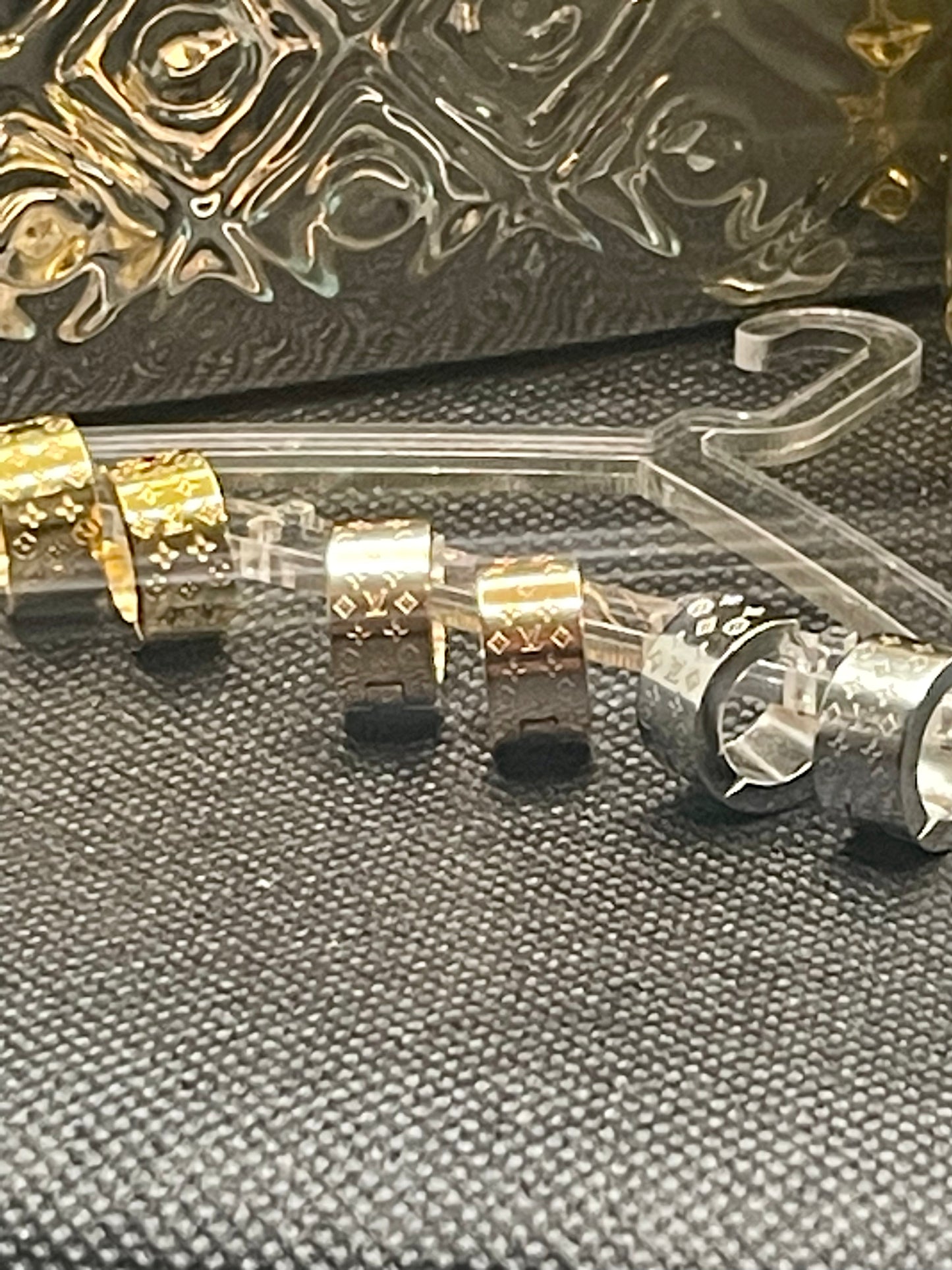 Clover Huggie Style Hoop Earrings