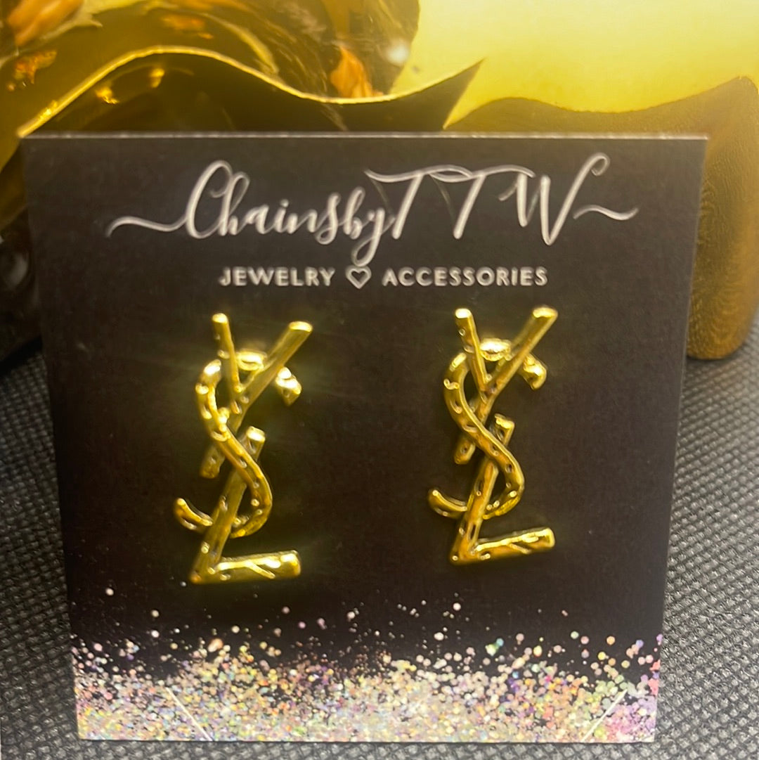 Young Stupid Love Rhinestone or Bamboo Style Fashion Earrings