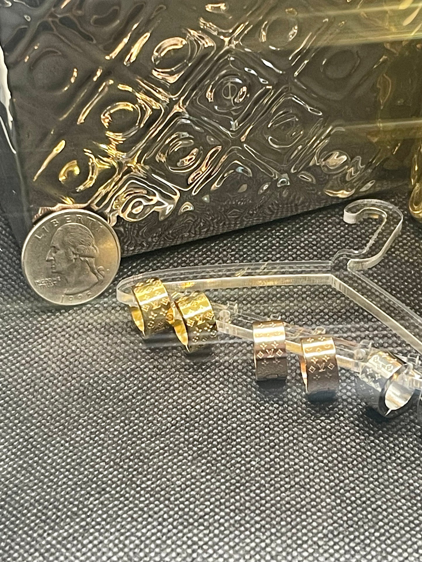 Clover Huggie Style Hoop Earrings