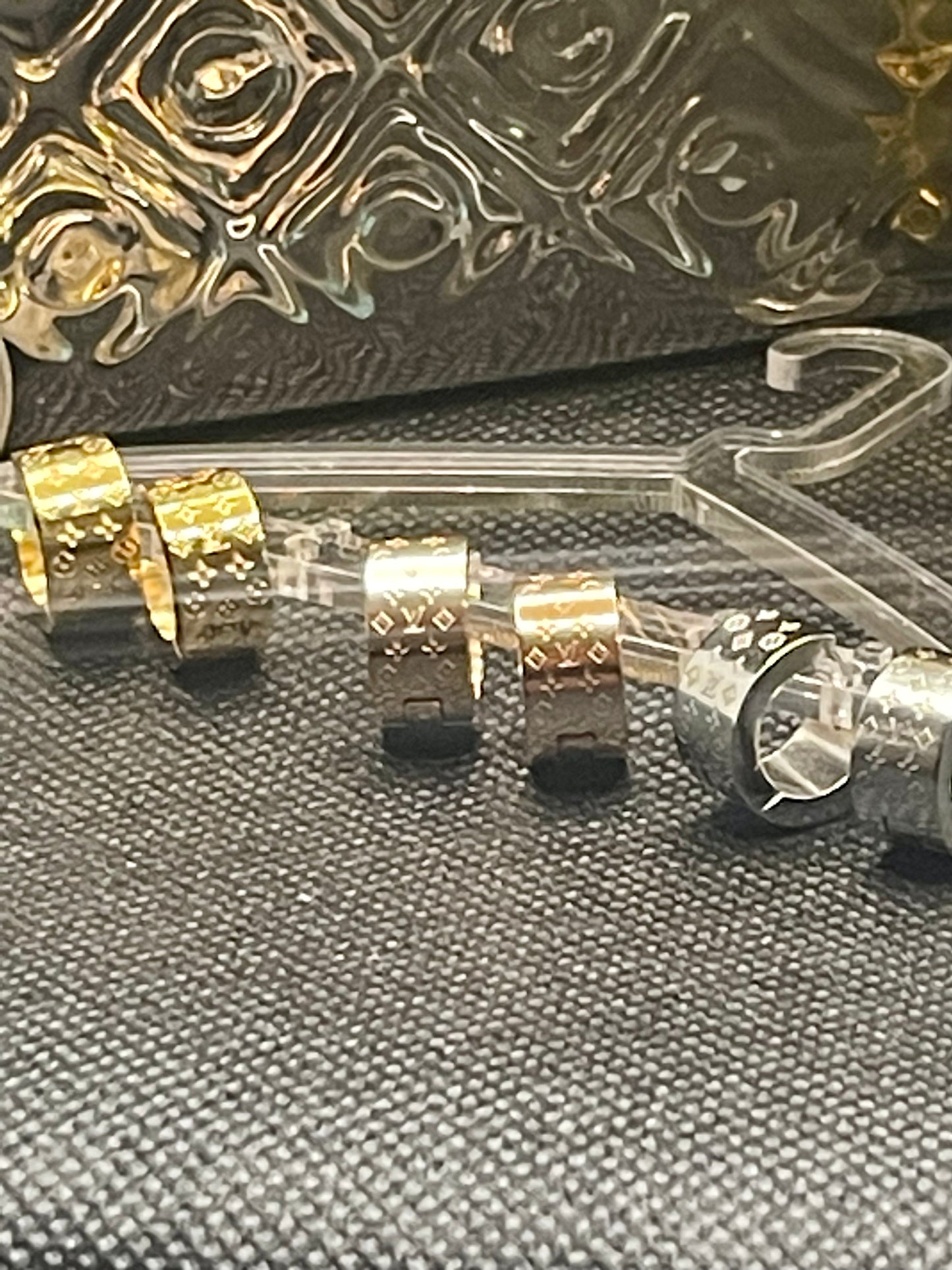Clover Huggie Style Hoop Earrings