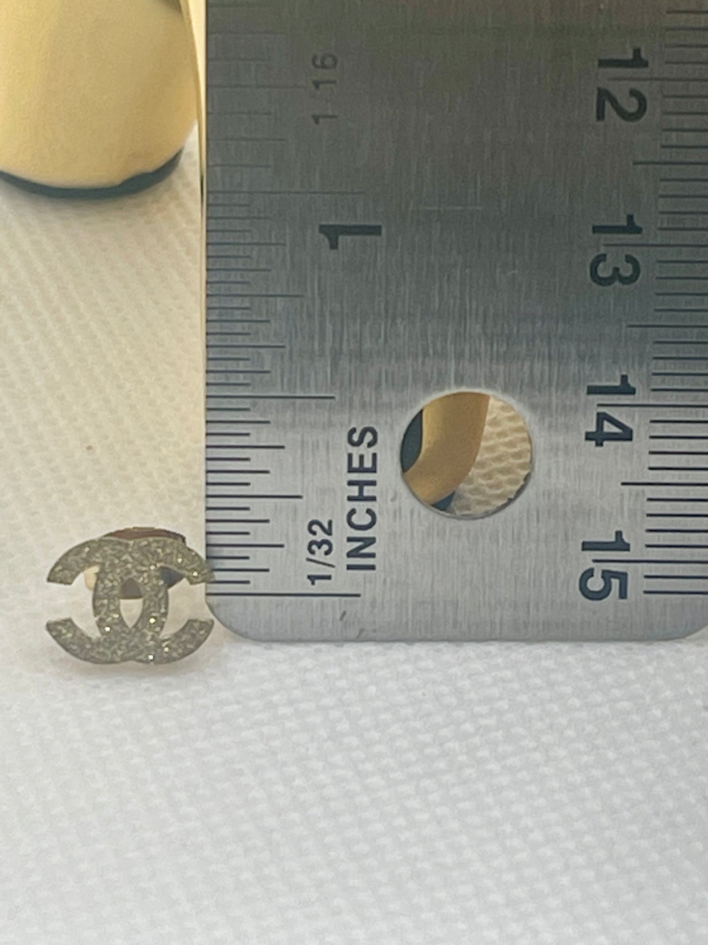 Mini Initial C is for Caring Earrings