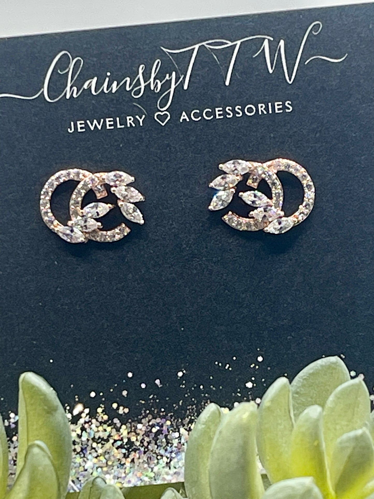 Flare Rhinestone Chrissy Earrings