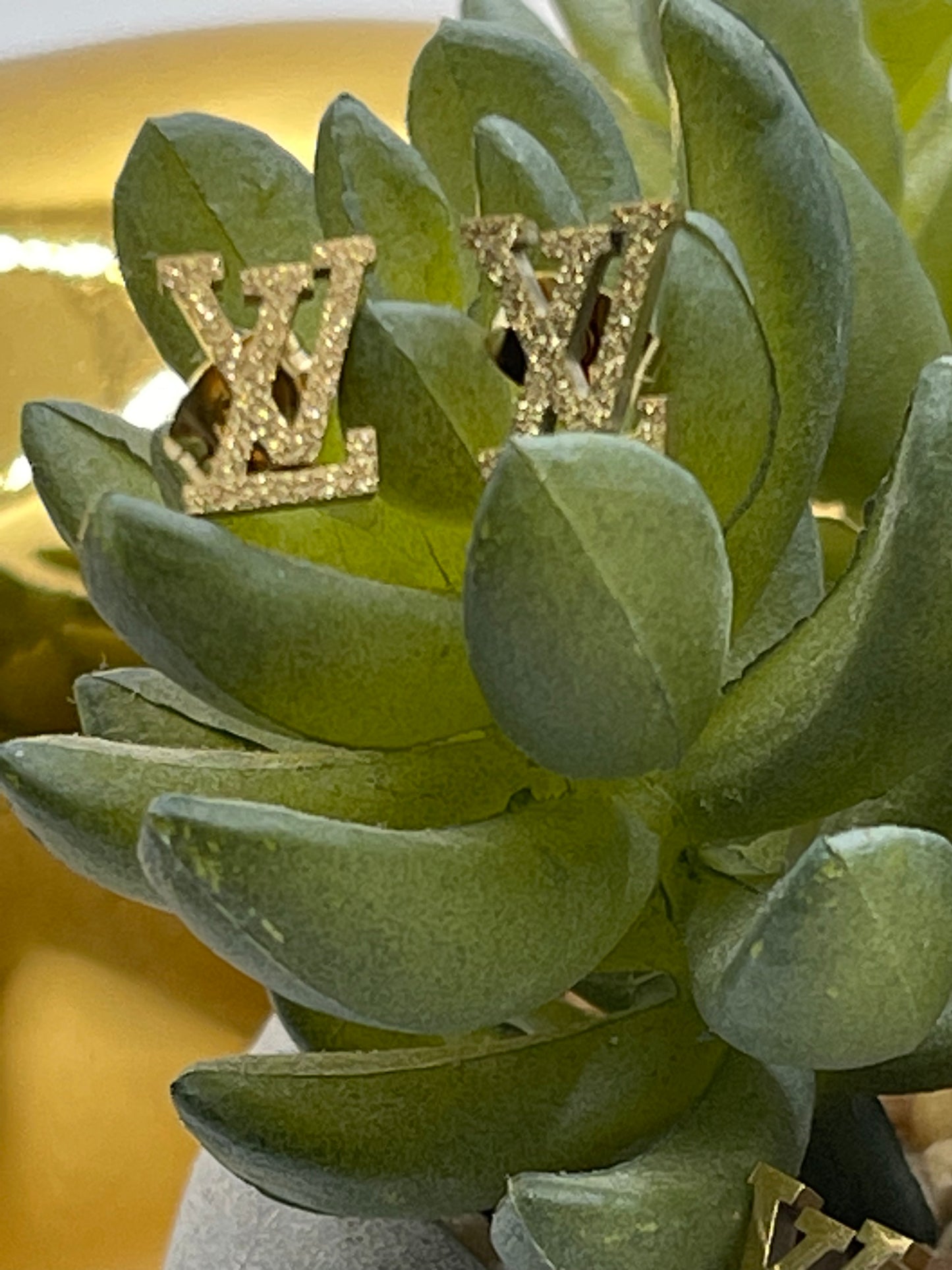 Mini Initial L & V Earrings