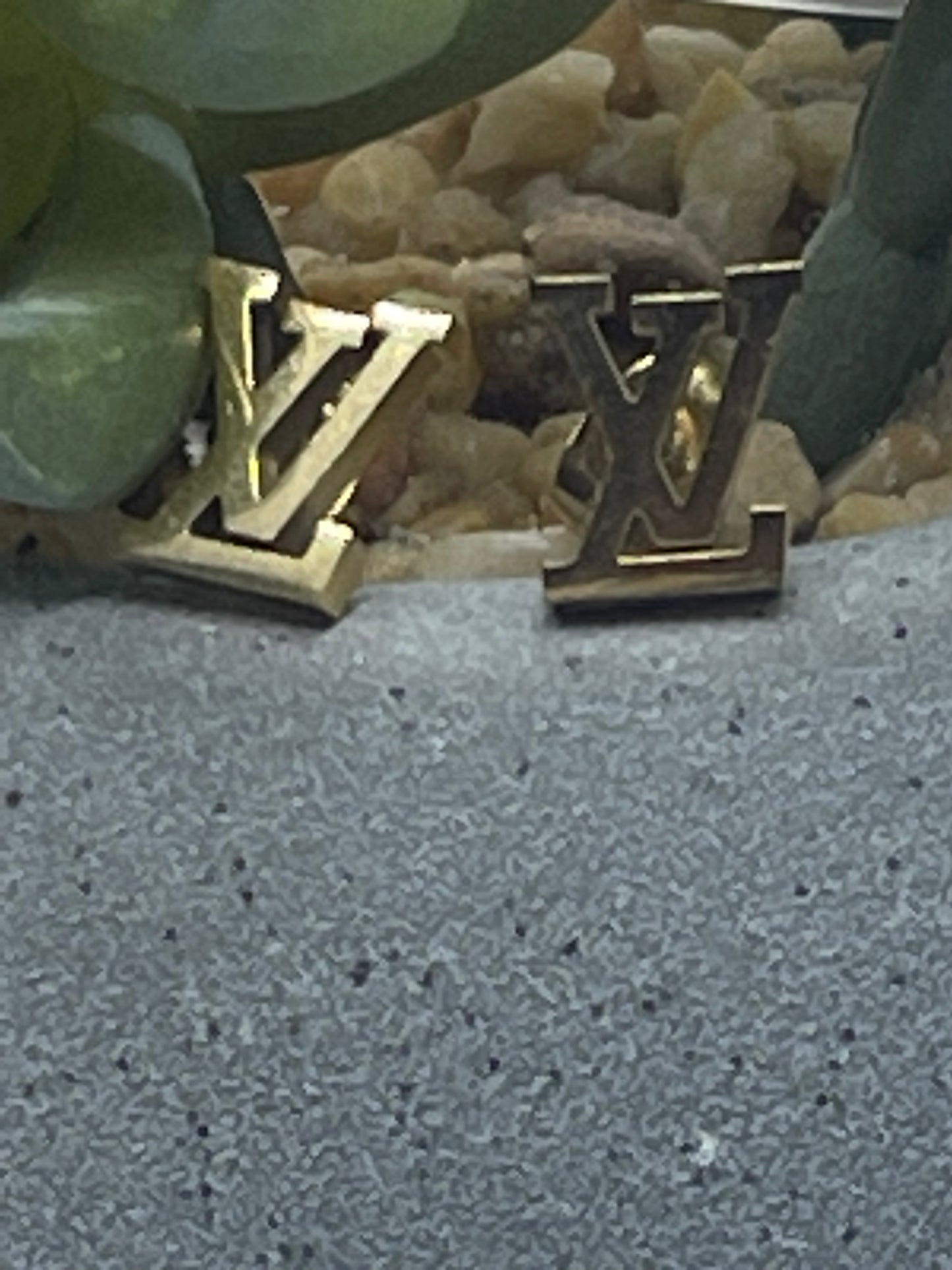Mini Initial L & V Earrings
