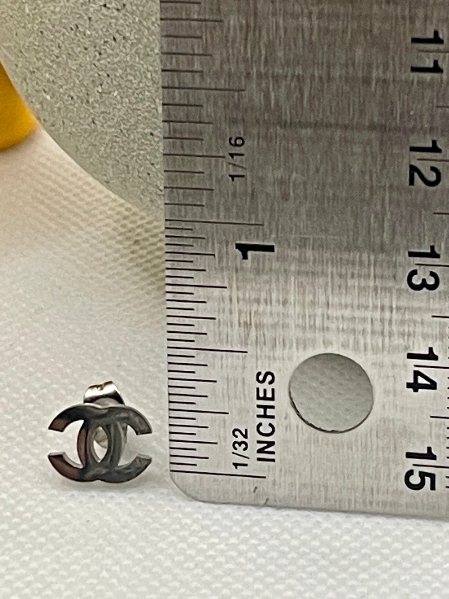 Mini Initial C is for Caring Earrings