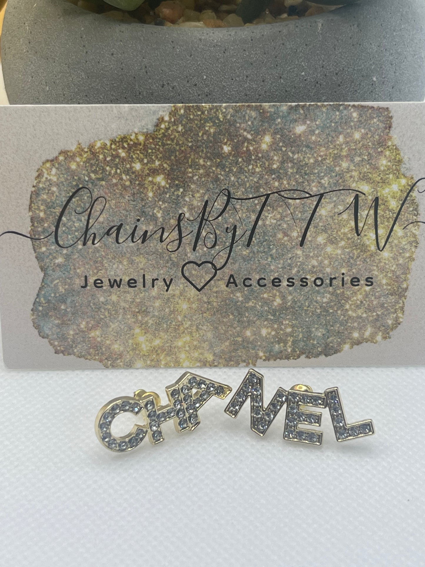 Nelly Phrase Stud Earrings