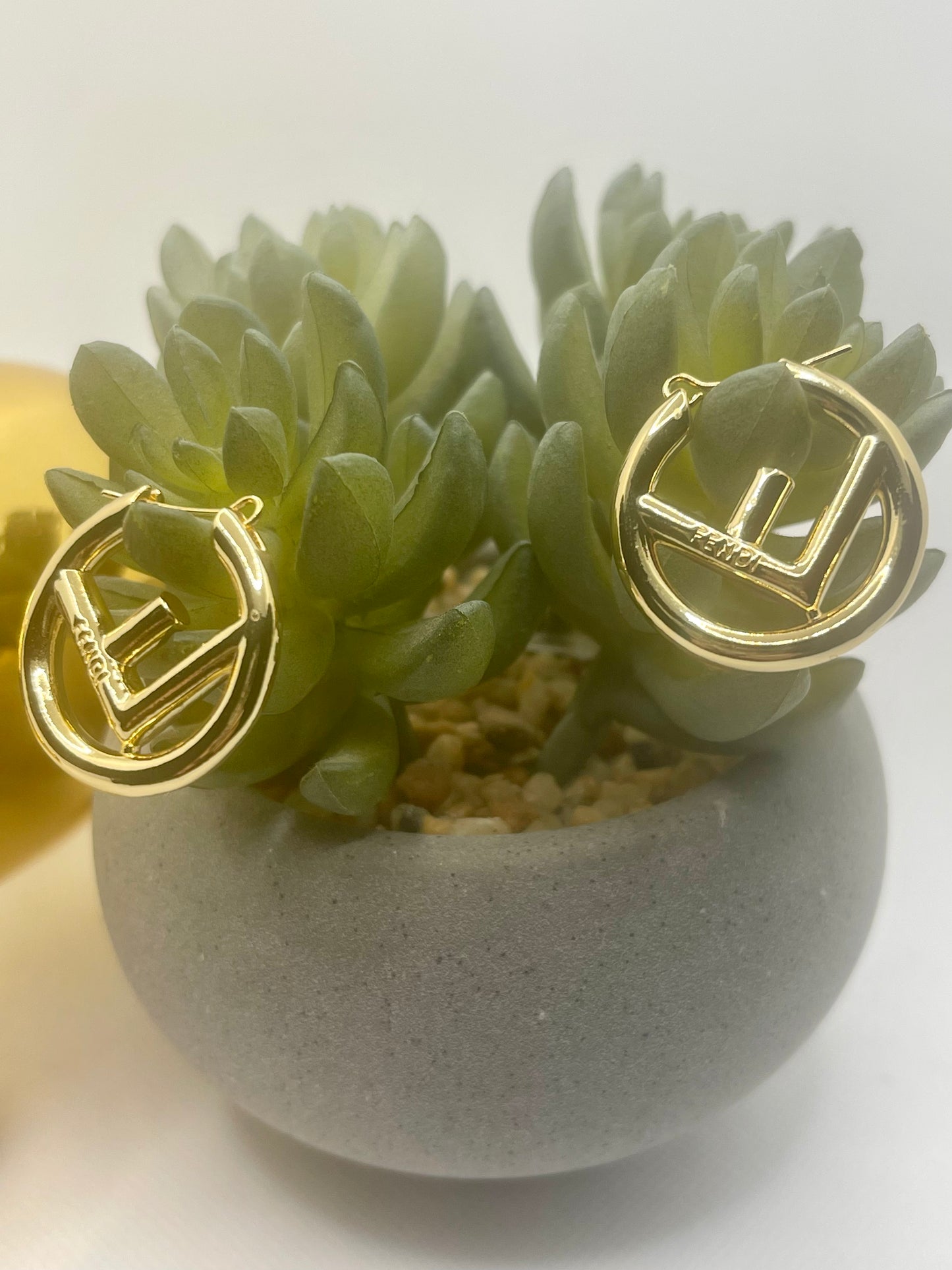 F is for Fashion, Gold Hoop Earrings