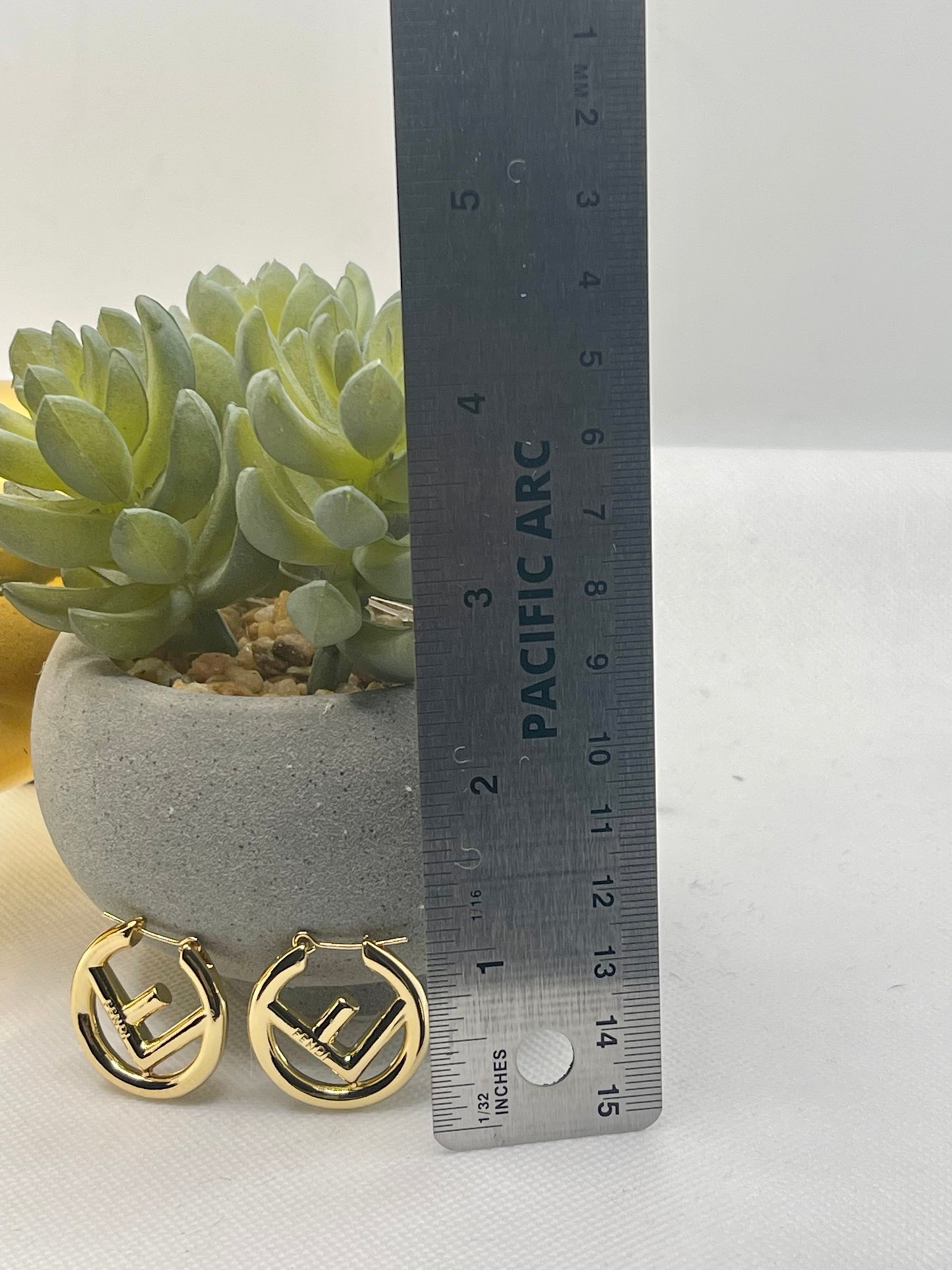 F is for Fashion, Gold Hoop Earrings