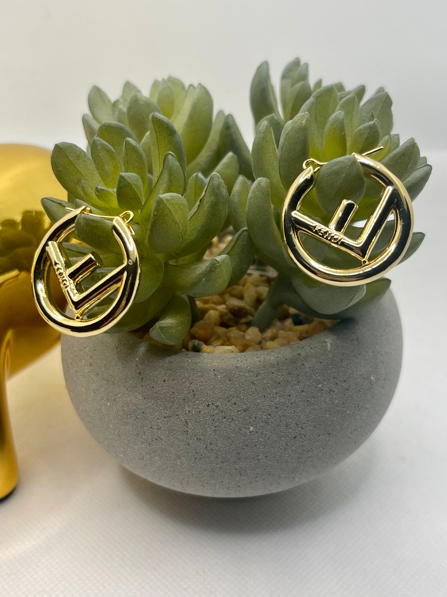 F is for Fashion, Gold Hoop Earrings