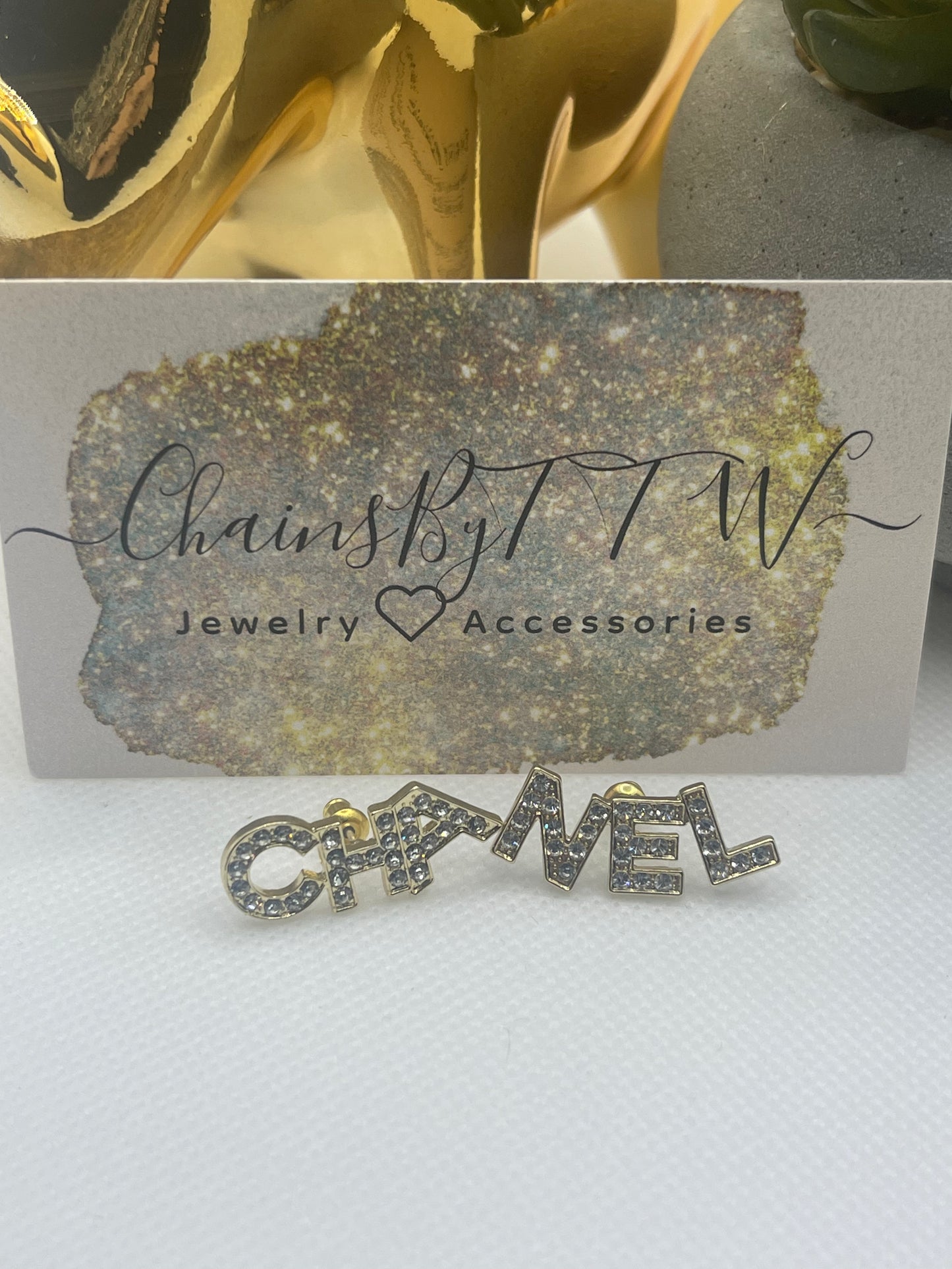 Nelly Phrase Stud Earrings