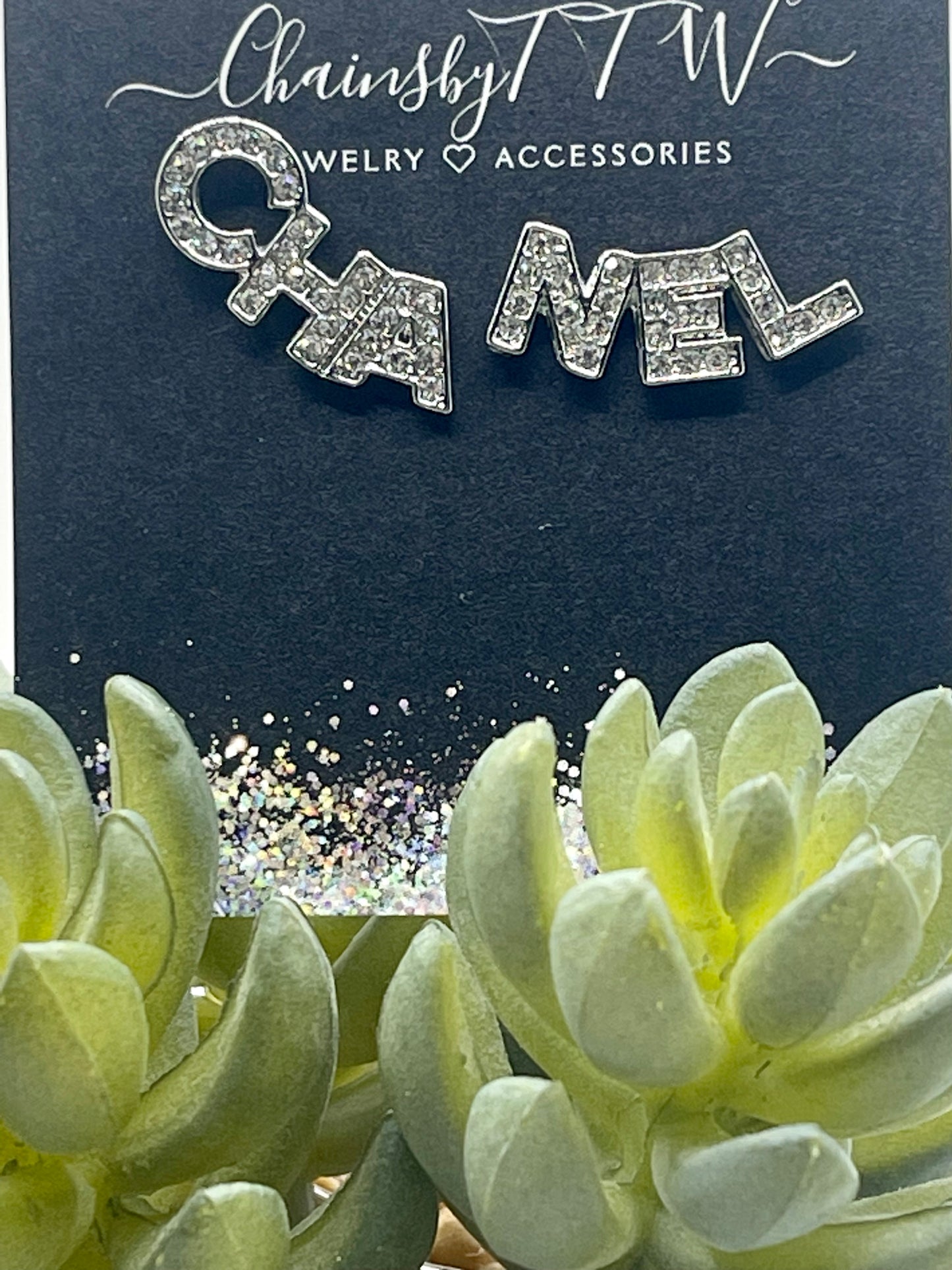 Nelly Phrase Stud Earrings